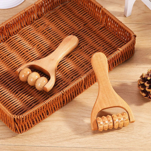 Wooden Facial Massage Roller