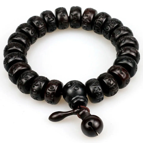 Tibetan Wood Mala Bracelet