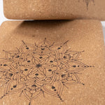 Floral Cork Yoga Block