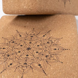 Floral Cork Yoga Block