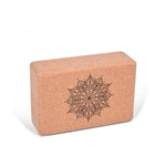 Floral Cork Yoga Block