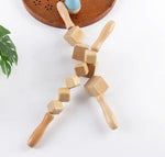 Wooden Cube Massage Roller