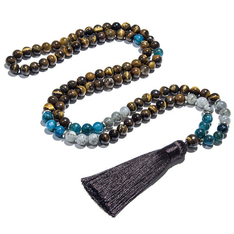 Natural Stone Mala Necklace