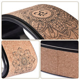 Curved Cork Yoga Wheel