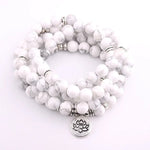 Natural Stone Mala Bracelet