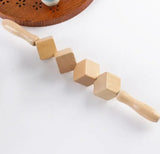 Wooden Cube Massage Roller